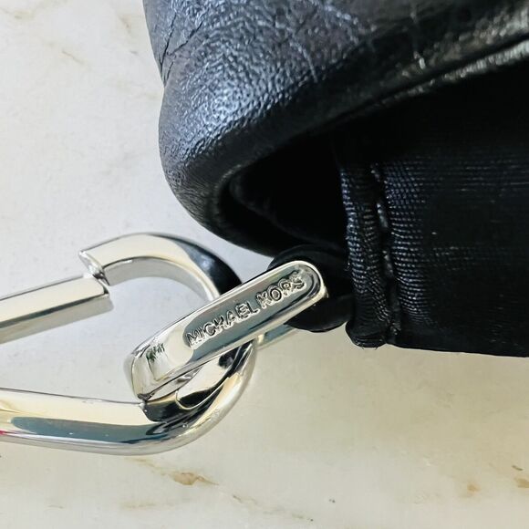 MICHAEL KORS Jane Black Nylon Leather Medium Shoulder Bag - Picture 7 of 12